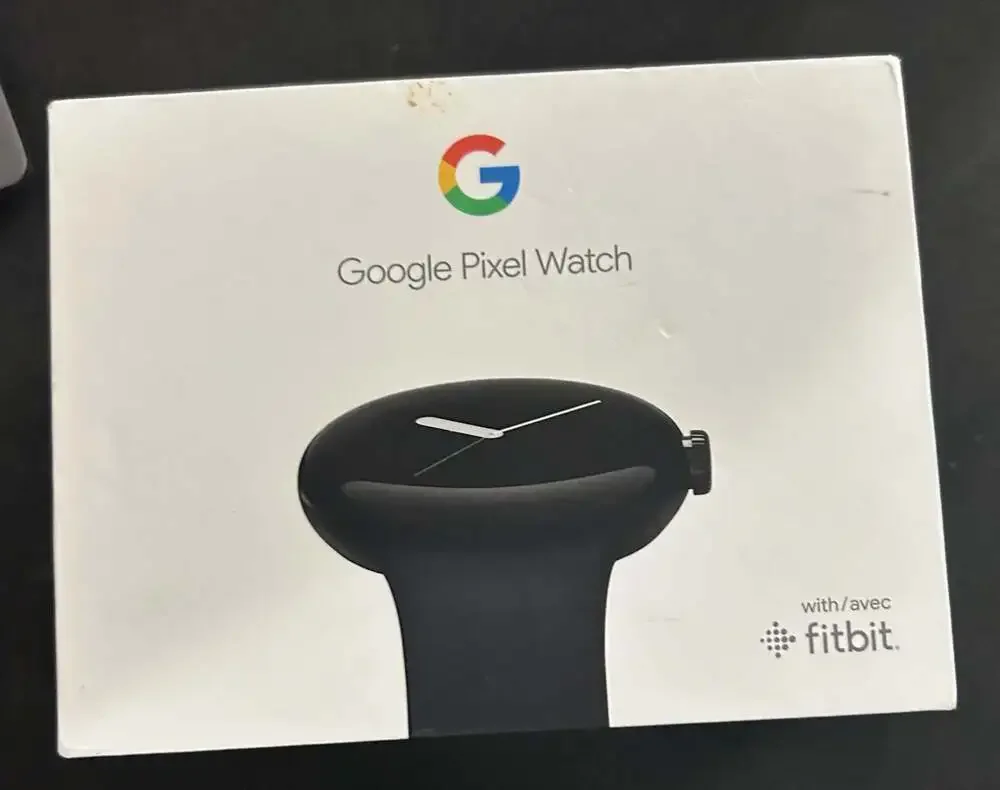 Google Pixel Watch - Matte Black Stainless Steel Case - Obsidian Active Band